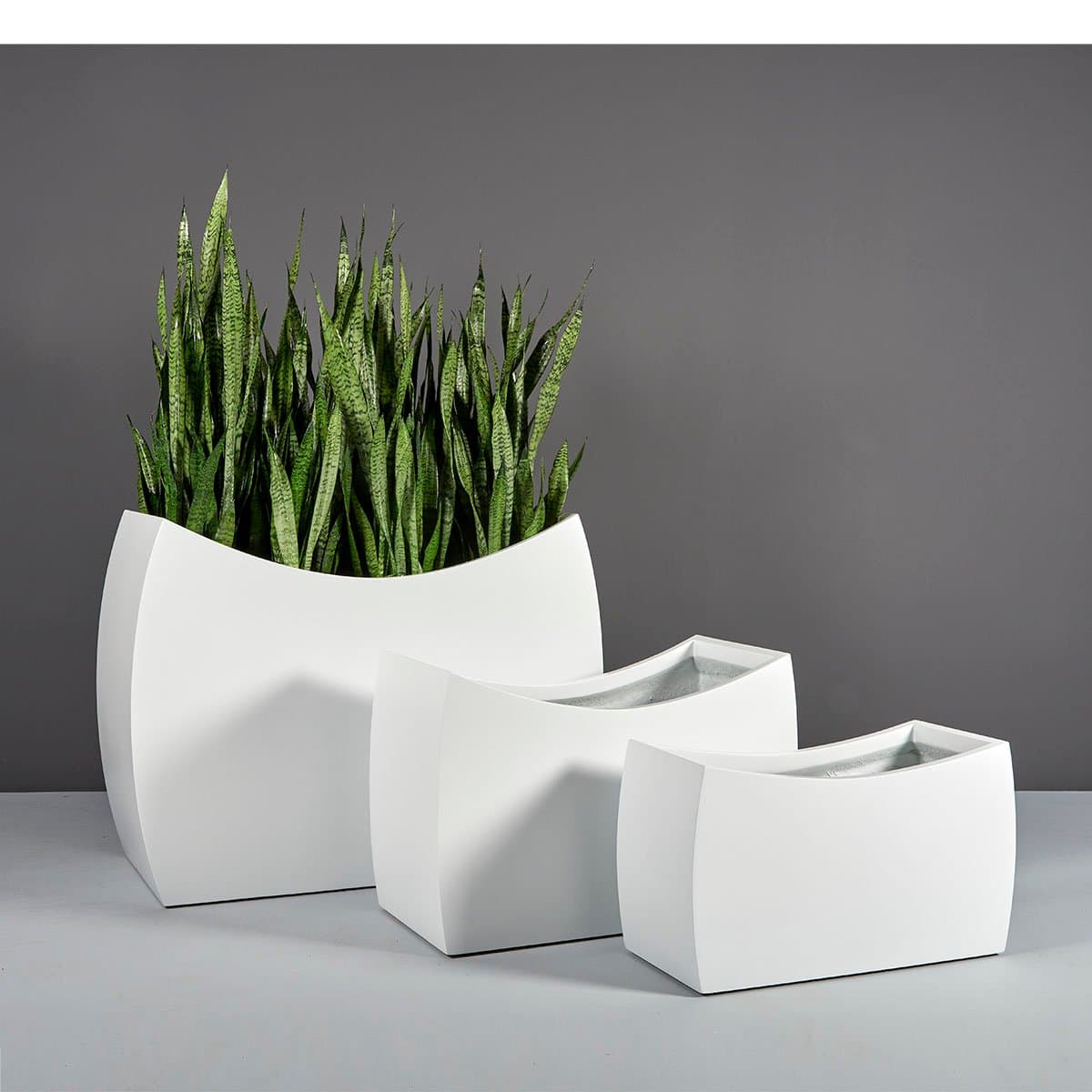 Maceta rectangular moderna de Seoul